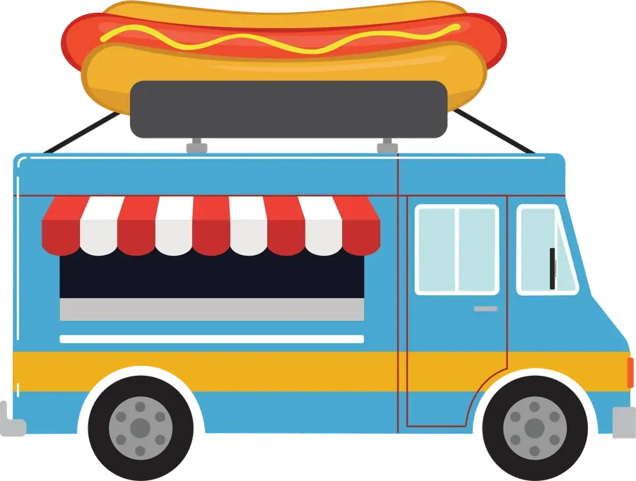 Food truck de perritos calientes